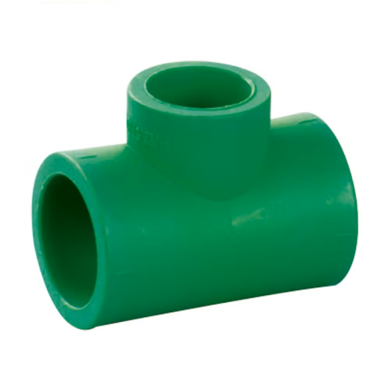 صورة قسام تي لحام حراري اخضر ضغط 20 بار 40 مم الانابيب الخضراء