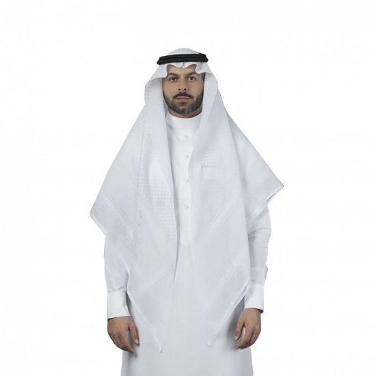 صورة شماغ البسام ماي فير الابيض