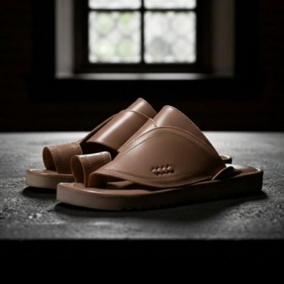 صورة نعال رجالي بلون بيج مميز