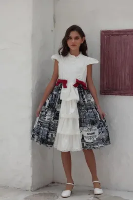 صورة فستان اطفال بناتي طبقات ناعم