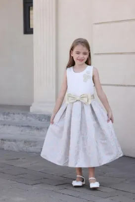 صورة فستان بناتي كت مشجر من الاسفل