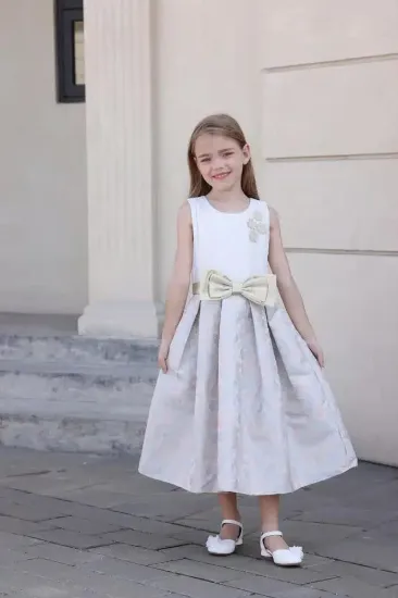 صورة فستان بناتي كت مشجر من الاسفل