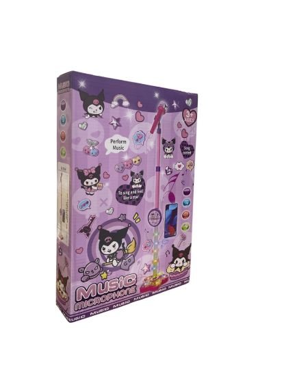 صورة ميكروفون كاريوكي لاسلكي للأطفال بتصميم شخصية كرومي من نجمة الالعاب