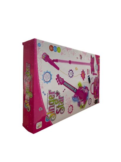 صورة مجموعة جيتار مع مكرفون مع حامل قابل للتعديل