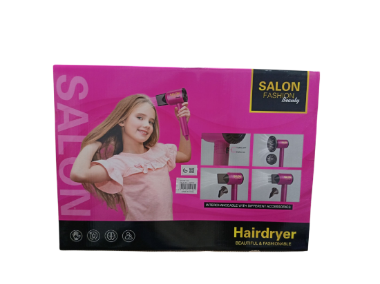 صورة مجموعة ألعاب "صالون تجميل" للأطفال وتحتوي على إكسسوارات تجميل وشعر متنوعة من نجمة الالعاب