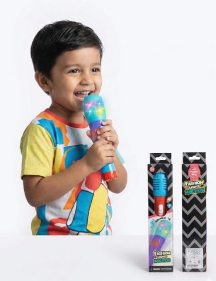 صورة الميكرفون الصوتي موسيقى وأضواء