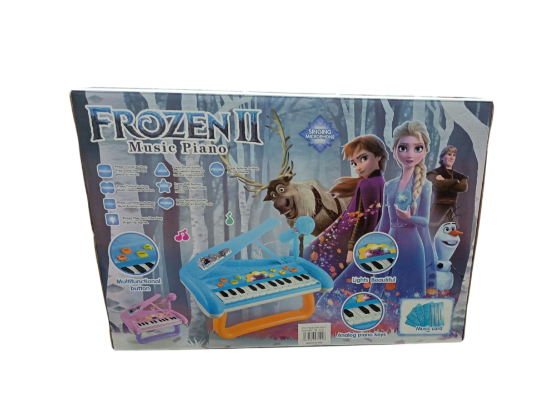 صورة مكرفون مع بيانو مستوحاه من شخصيه دزني فروزن