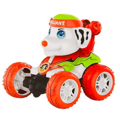 صورة لعبة سيارة بهلوانية (Stunt Car) تعمل بالتحكم عن بعد، مصممة خصيصًا للأطفالـ