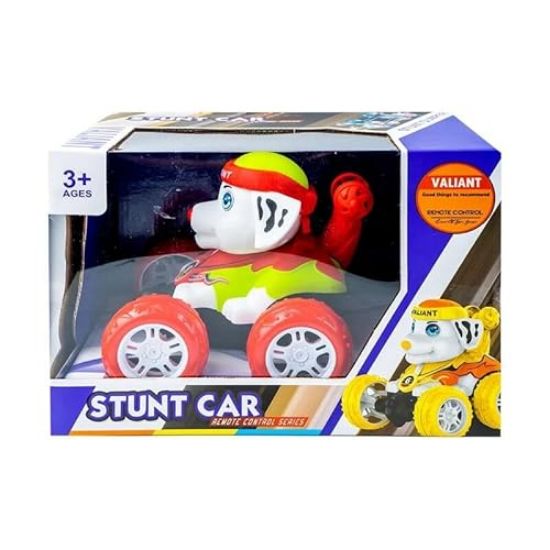 صورة لعبة سيارة بهلوانية (Stunt Car) تعمل بالتحكم عن بعد، مصممة خصيصًا للأطفالـ