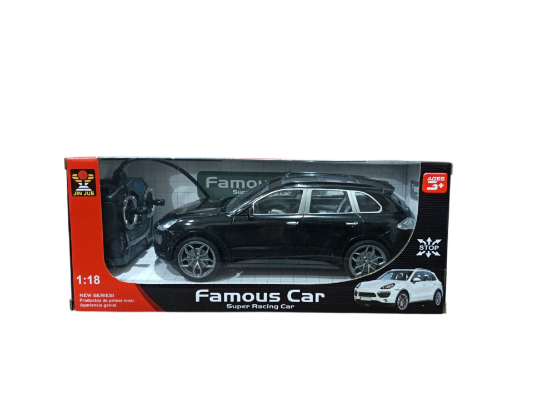 صورة سيارة لعبة تعمل بالتحكم عن بعد، وهي سيارة سباق فائقة من "Famous Car" ضمن سلسلة "JIN JUE" الجديدة.