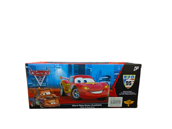 صورة سيارة لعبة بجهاز تحكم عن بعد، مستوحاة من شخصية برق بنزين من فيلم "كارز