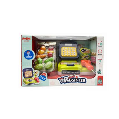 صورة كاشير للأطفال، وهي لعبة تعليمية تهدف إلى محاكاة تجربة التسوق.
