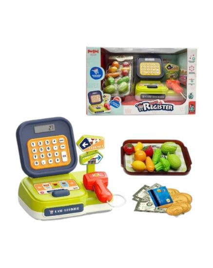 صورة كاشير للأطفال، وهي لعبة تعليمية تهدف إلى محاكاة تجربة التسوق.