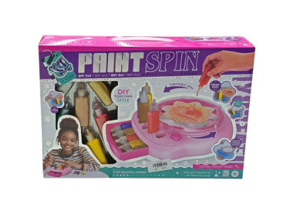 صورة مجموعة فنية يدوية تسمح للمستخدمين بتصميم أزياءهم الخاصة باستخدام تقنية الرسم بالدوران