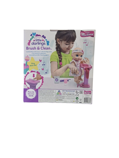 صورة هذه لعبة "بيبي مزيونة ليتل دارلينجز برش آند كلين من بيبي 25 سم
