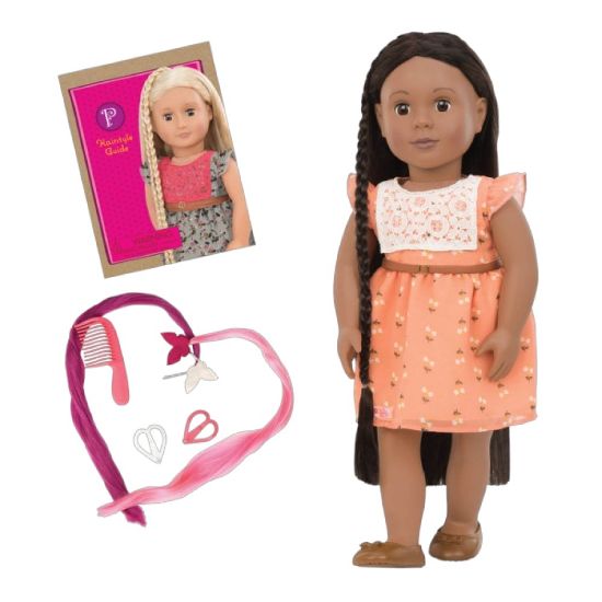 صورة دمية "أور جينيريشن" ذات شعر طويل، وتحديداً من مجموعة "هيرجرو" التي تتميز بشعرها الطويل القابل للنمو