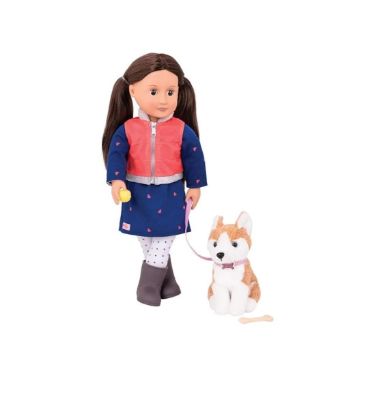 صورة اور جينيريشن دميه ليزلي و الجرو هاسكي 45سم