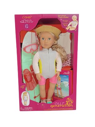 صورة دمية المرجان الفاخرة من أور جينيريشن مع كتاب