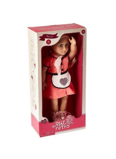 صورة دمية ريترو دول ريتشيل من اور جينيريشن" (Our Generation Retro Doll Rachel).