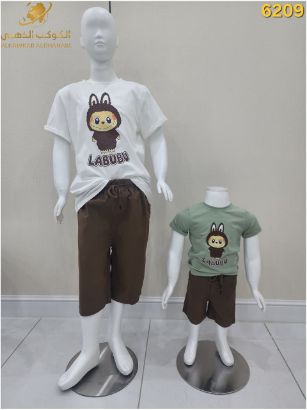 صورة طقم أولاد صيفي بطبعة شخصية LABUBU – موديل 6209