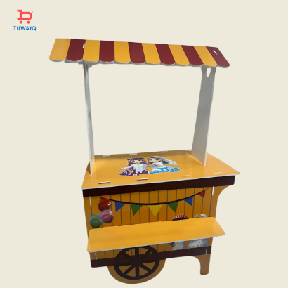 صورة استاند عرض توزيعات رمضان مزدوج - برتقالي