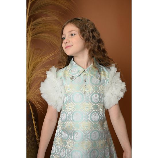 صورة فستان بناتي أنيق ومزخرف - 764