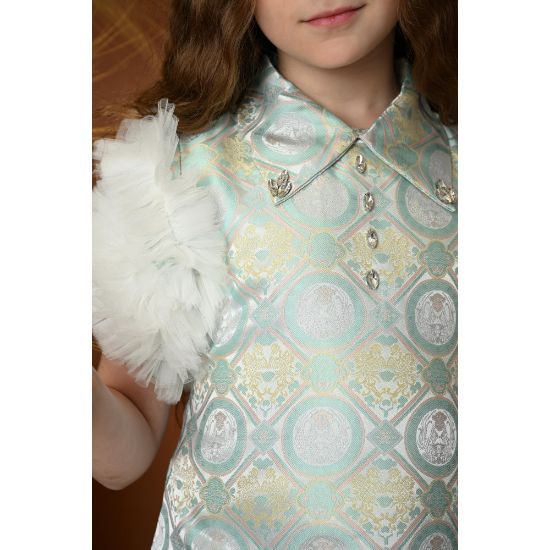 صورة فستان بناتي أنيق ومزخرف - 764