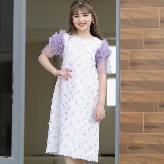 صورة فستان بناتي سبور اكسسوار على الرقبه - 926