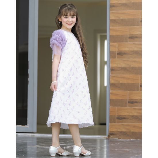 صورة فستان بناتي سبور اكسسوار على الرقبه - 926