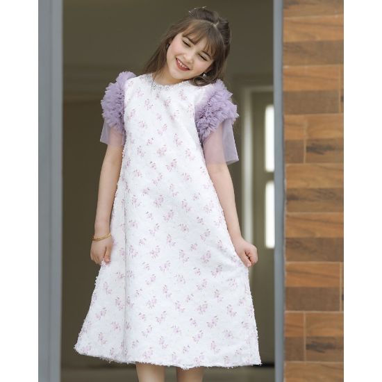 صورة فستان بناتي سبور اكسسوار على الرقبه - 926