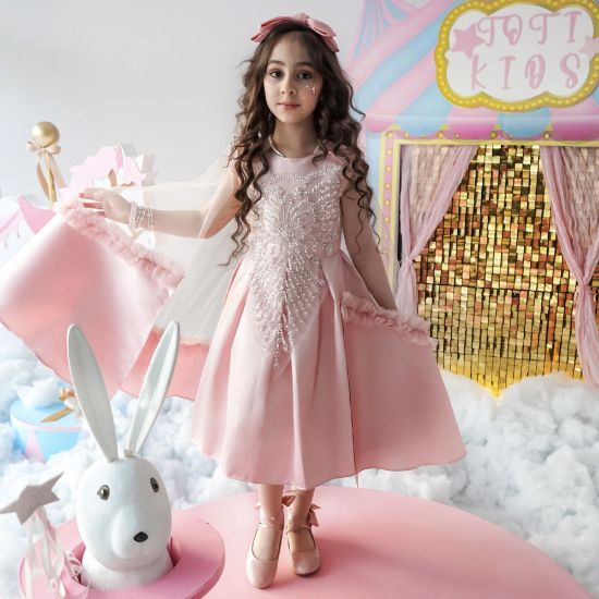 صورة فستان جواهر الأحلام بفخامة الكريستال بـلونين - M3716