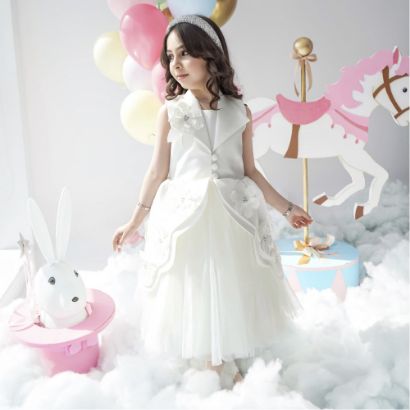 صورة فستان بناتي إطلالة ملائكية للمناسبات بلونين - M3720