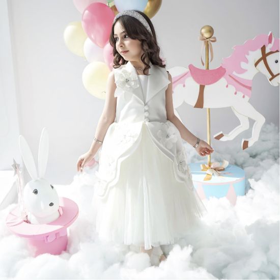 صورة فستان بناتي إطلالة ملائكية للمناسبات بلونين - M3720