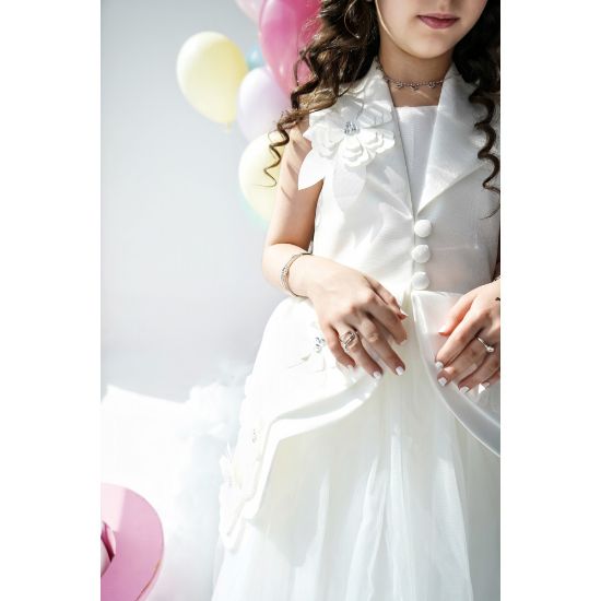 صورة فستان بناتي إطلالة ملائكية للمناسبات بلونين - M3720