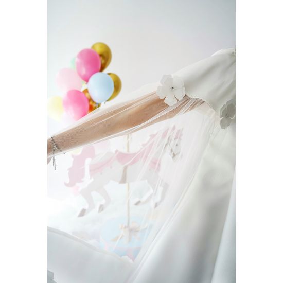 صورة فستان بناتي فراشة سكري - m3626