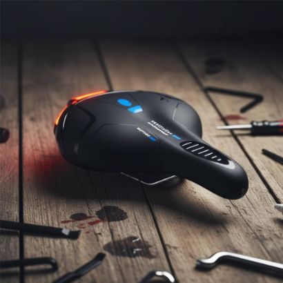 صورة كرسي دراجة مع إضاءة خلفية