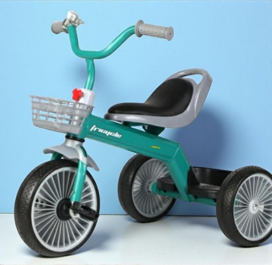 صورة دراجة ثلاثية العجلات بتصميم جديد للأطفال بسلة أمامية جملة