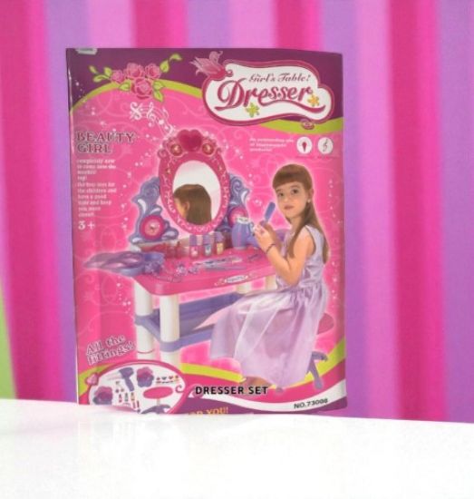 صورة ديلوكس طاولة تزيين مركز التجميل متعددة الألوان جملة