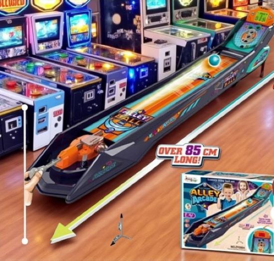 صورة لعبة أطفال بولينج بلاستيكية رماية بالأصابع 8 قطع