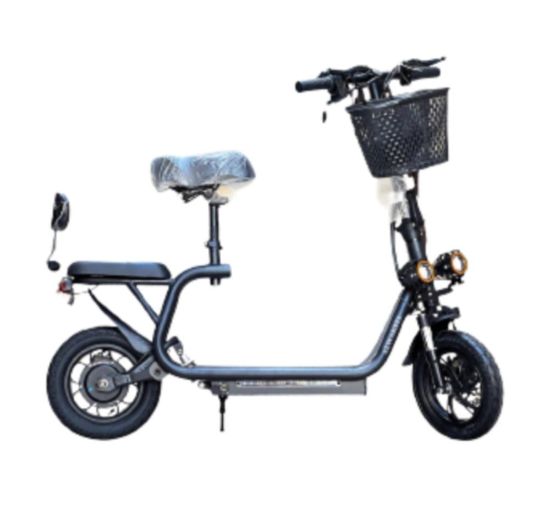 صورة سكوتر 48V بسلة مع كشافيين حجم كبير