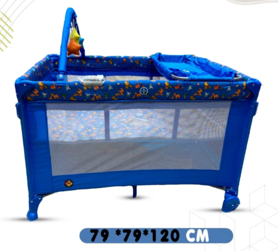 صورة سرير اطفال قابل للطي وناموسية