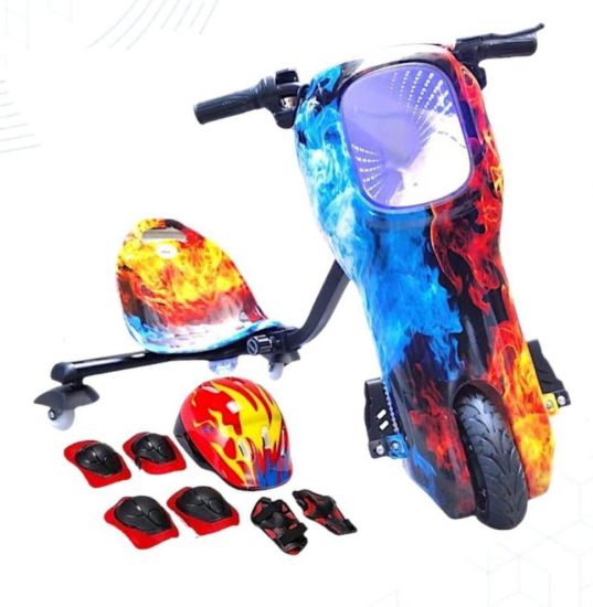 صورة سكوتر درفت كبير بطبعة نارية 36 فولت بثلاث عجلات