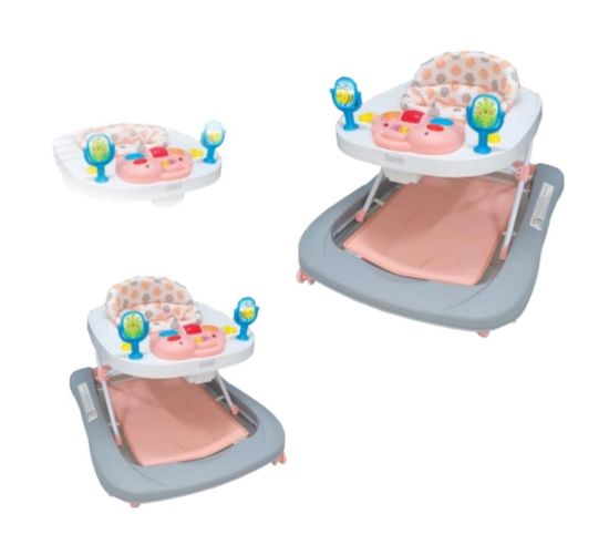 صورة مشاية اطفال رمادية ووردية