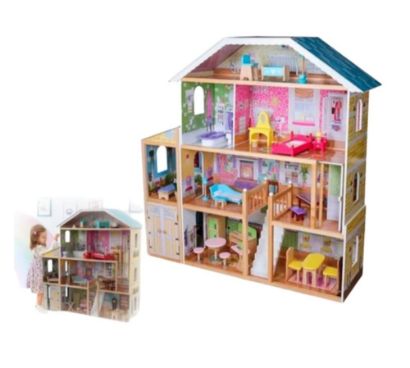 صورة لعبة بيت تركيب خشبي للأطفال 123X119X33 سم