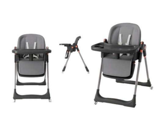 صورة كرسي اطفال متحرك رمادي