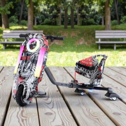 صورة سكوتر درفت صغير بطبعة متعددة 36 فولت بثلاث عجلات