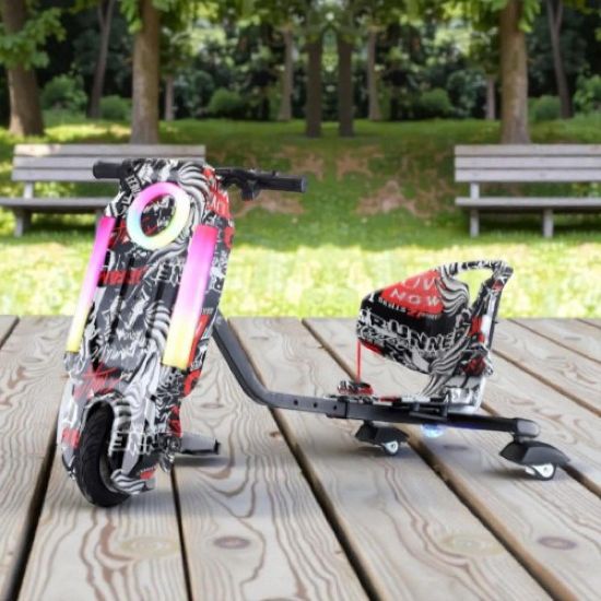 صورة سكوتر درفت صغير بطبعة متعددة 36 فولت بثلاث عجلات