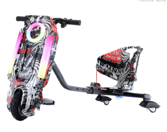 صورة سكوتر درفت صغير بطبعة متعددة 36 فولت بثلاث عجلات