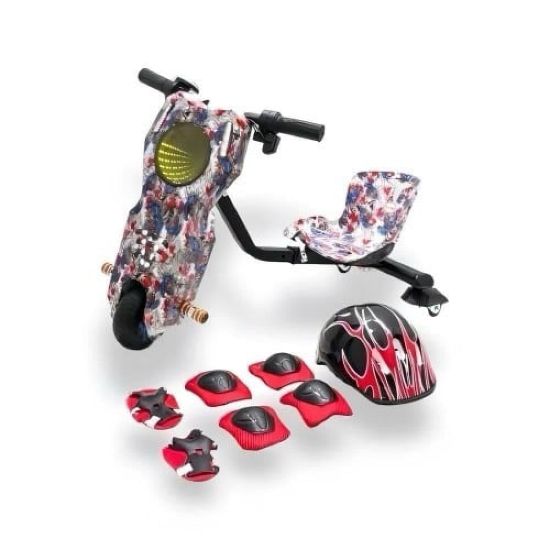 صورة سكوتر درفت صغير بطبعة الطبيعة 36 فولت بثلاث عجلات