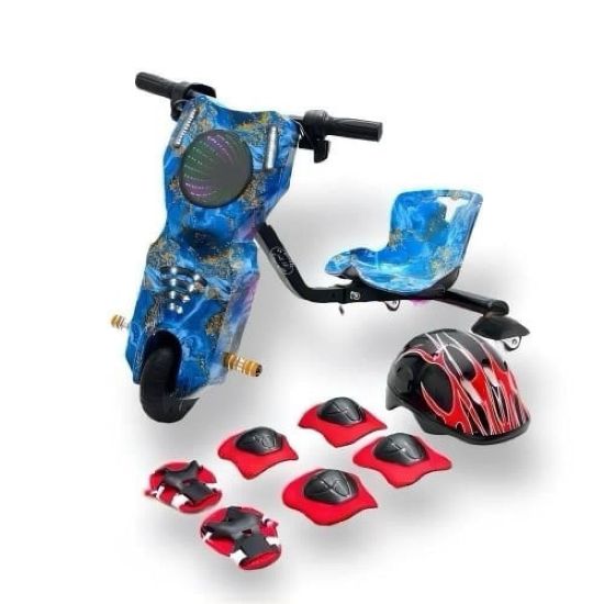 صورة سكوتر درفت صغير بطبعة بحرية للمغامرة 36 فولت بثلاث عجلات